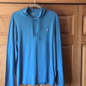 Ralph Lauren Blue Hooded T-shirt
